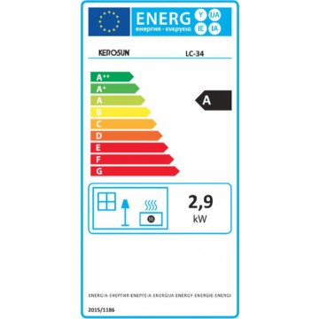 Kerosun LC-34 Αερόθερμη Σόμπα Κηροζίνης 3.1kW Ασημί